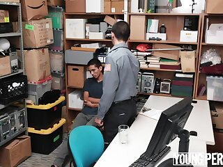 LP Officer drills straight latino perps virgin asshole