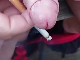 Wanking and playing with cigarette - ThisVid.com