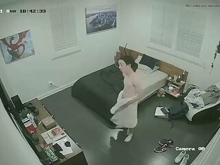 Ipcam Guy after shower in bedroom