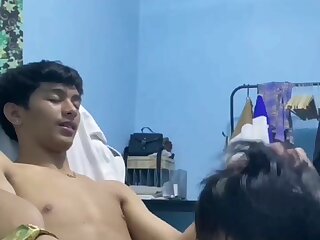 Asian boys have fun together