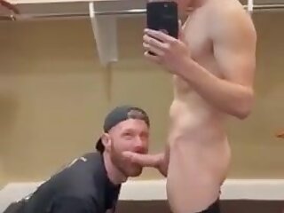Let daddy pull your pants down locker-room boys porn