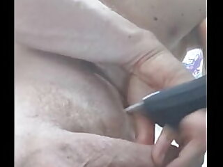 Shaving my cock and working it for you