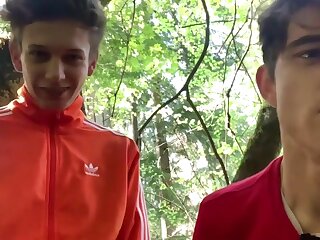 Another forest crusing cutes guys sucking and eating cum