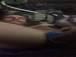 He Fucks His Asshole With Big Cock Dildo