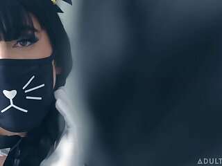 Femboy Maid Cleans Cum Off Massive Shaft