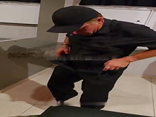 Big-dicked latino grandpa fucks younger fag up the ass