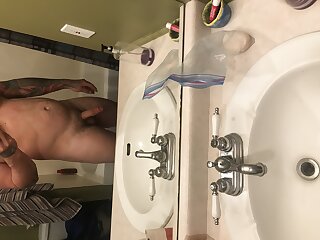 Nice warm shower after hard days work