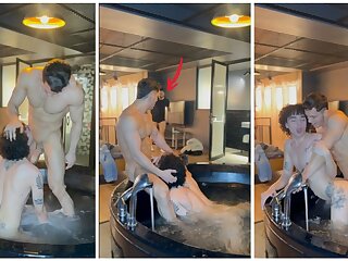 A stranger came in, but we kept fucking