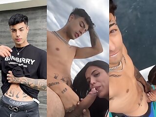 tiktoker big dick fucking pussy on a Jetski in Mallorca