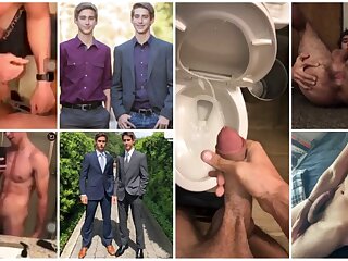 TWINS Aiden and Gavin Handjob and Blowjob
