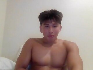 He shows off his ass doggy and fingers it