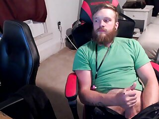 He was jerking off for hours and cums thick loads