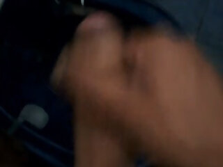 Latin dude jerking off