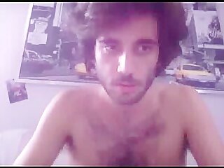 Cumshot of hung hunk with hairy pits