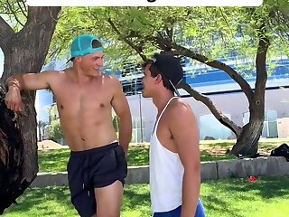 Cute couple wedgie, teasing