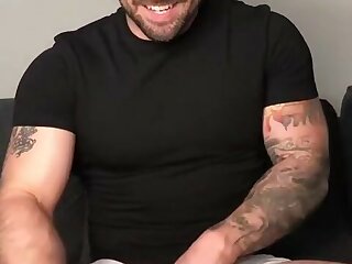 Jordan's cum reaches his face