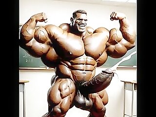 Muscle cums non stop