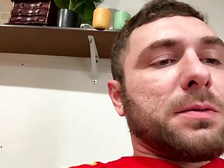 Horny Missouri Daddy cums thick loads on the floor