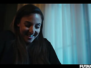 Cute Petite Blonde Girl Nata Gold Facefucked by Horny Real Life Futa Shemale Amirah - It Follows Parody