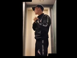 Lad, chav, truck-suit, show body, jerk,, jerk off, solo, wanking, hot young muscle, guy, dude, cum, cumming