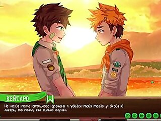 Scene 7 - Keitaro fucks Hiro on the dock &lpar;Russian dub&rpar;