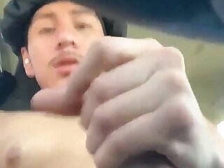 He couldn’t wait to bust in his car