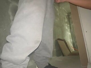 Latino guys sucks and gets fucked by his DL friend in the basement