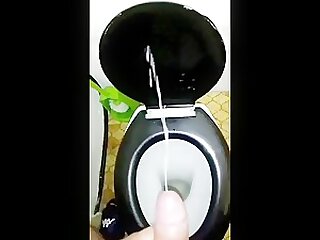 big cum on the toilet