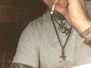 Pissing on the cross.