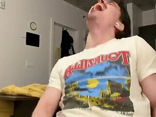 Cute gooner jerks off till cum